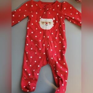 Carters Child of Mine Santa sleeper 3-6m